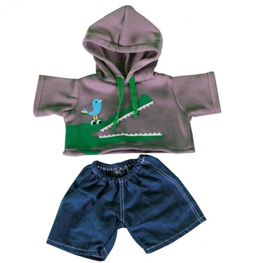 image Tenue sweat crocodile pour peluche