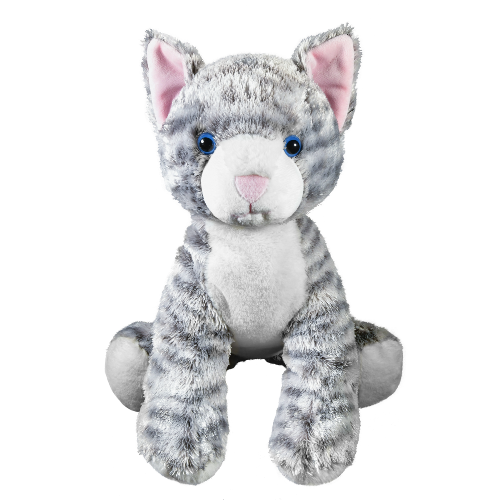 image Chat gris en peluche