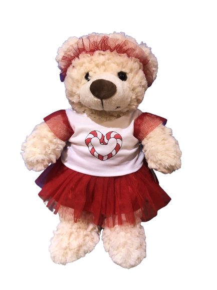 Image Tutu rouge avec cœur pour peluche