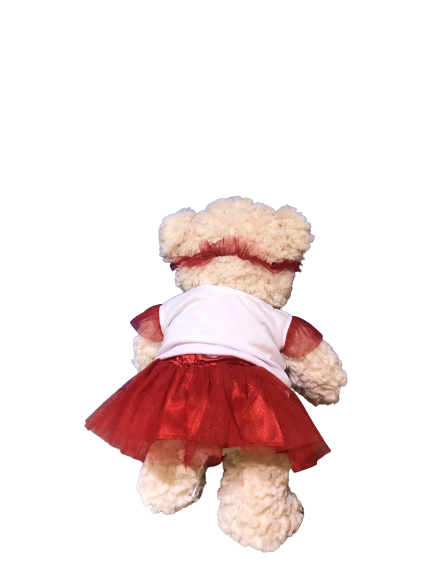 Image Tutu rouge avec cœur pour peluche