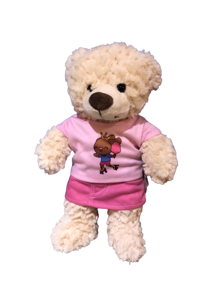 Image Tenue rose skateuse pour peluche