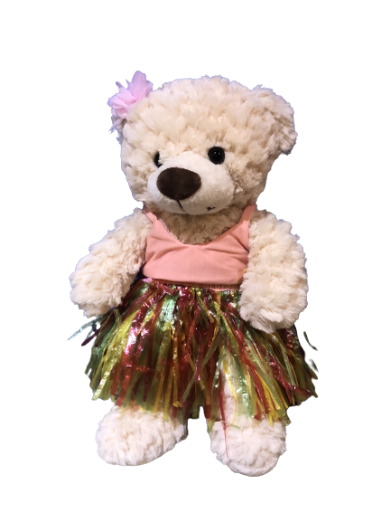 Image Tenue hawaiienne fille pour peluche