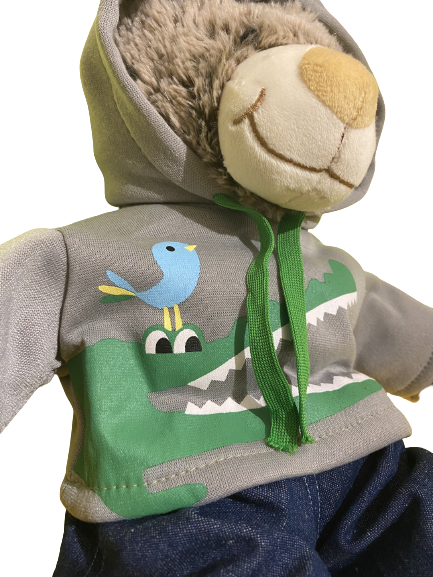 Image Tenue sweat crocodile pour peluche