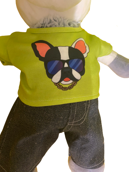 Image Tenue motif bulldog