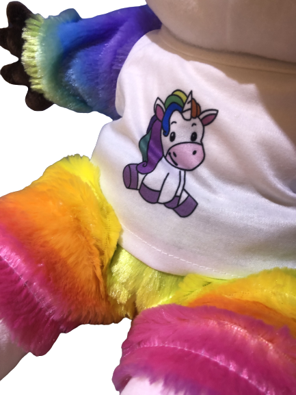 Image Tenue cosy motif licorne pour peluche