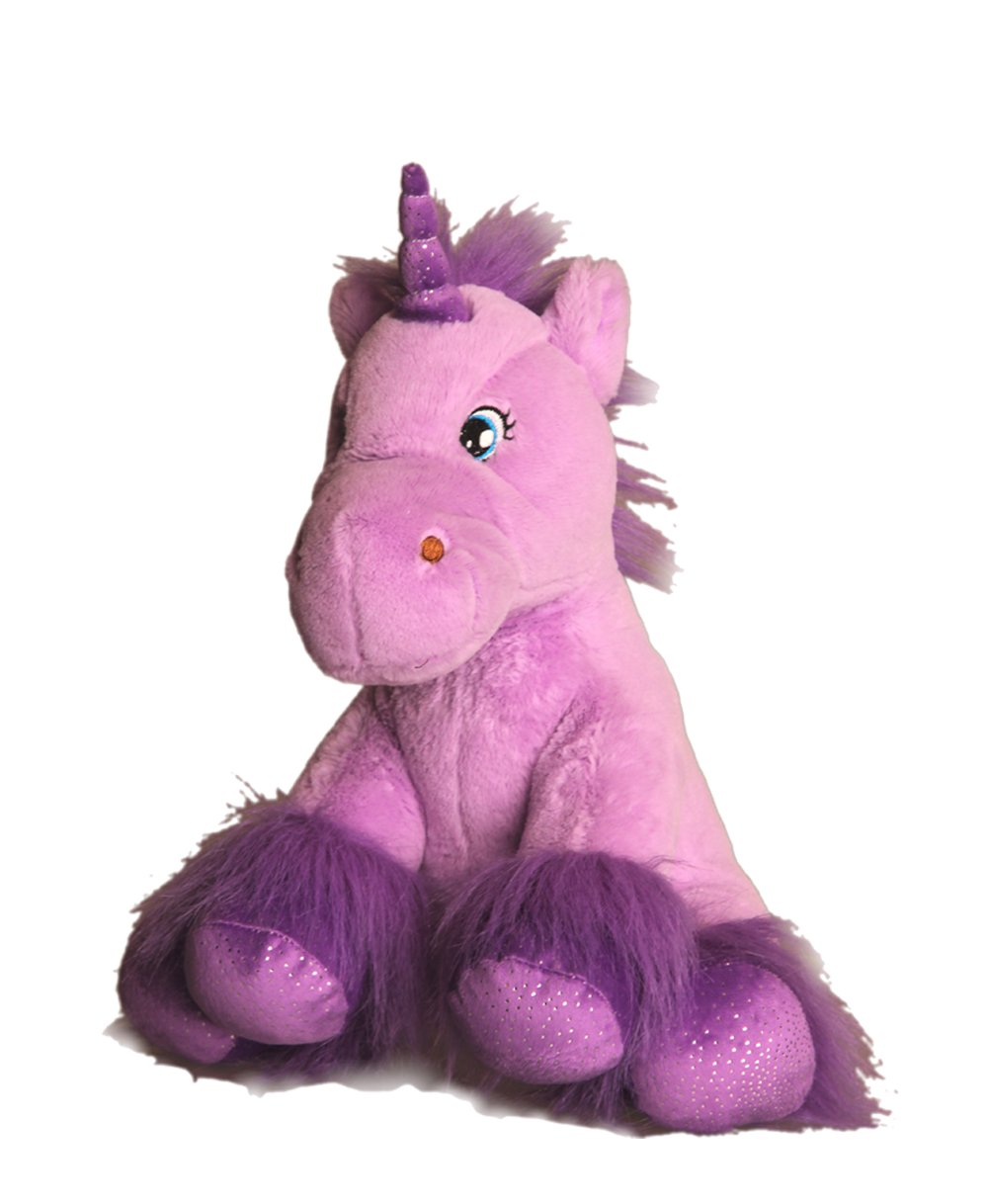 image Licorne violette en peluche