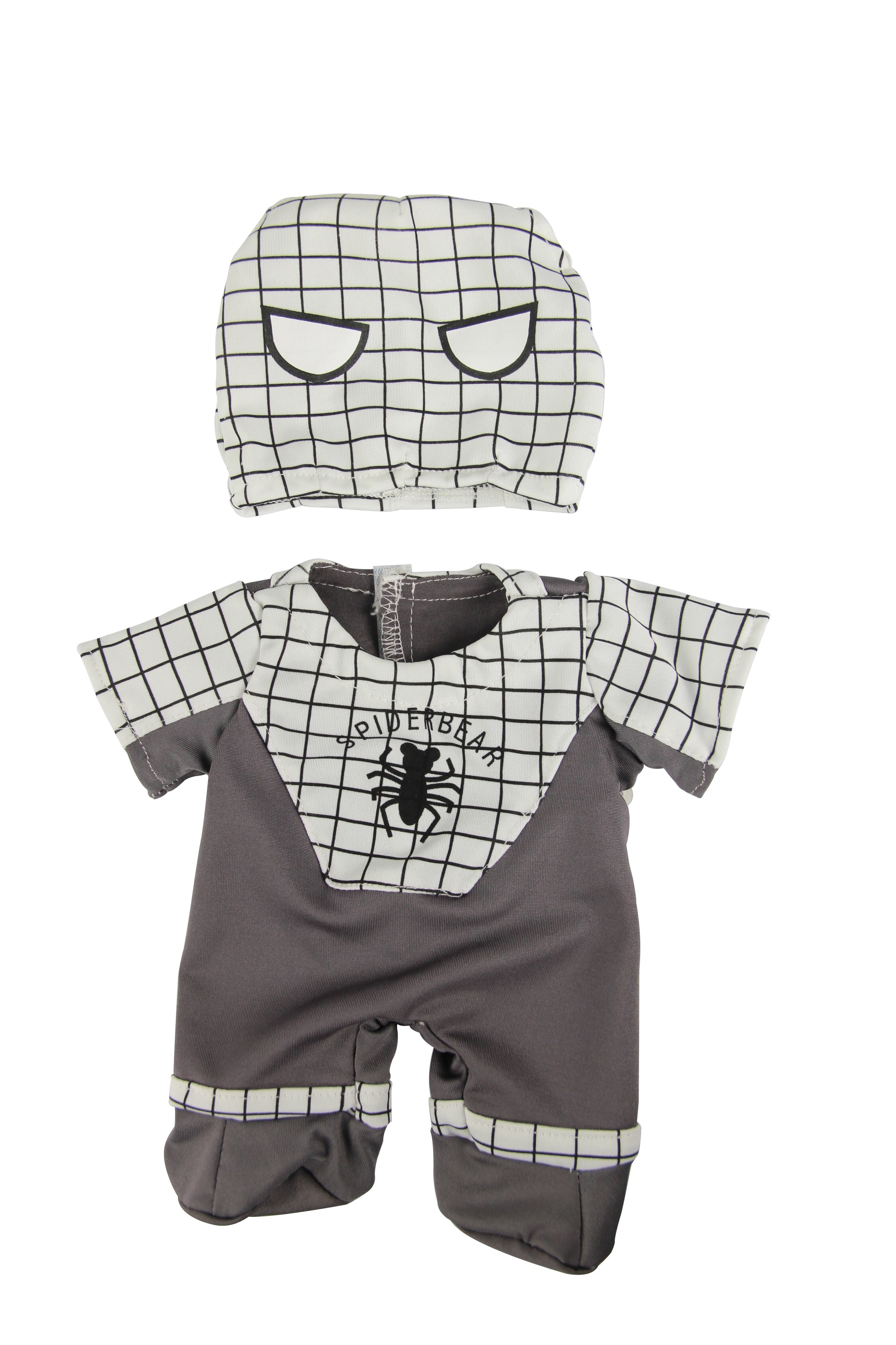 Image de Tenue spider man gris pour peluche